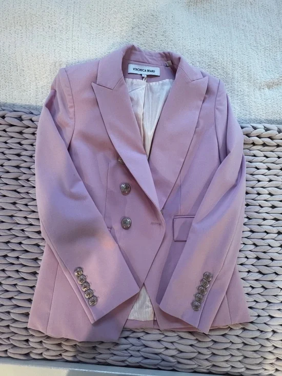 Veronica Beard Barely Orchid Miller Dickey Jacket, size 8 - Picture 3 of 5
